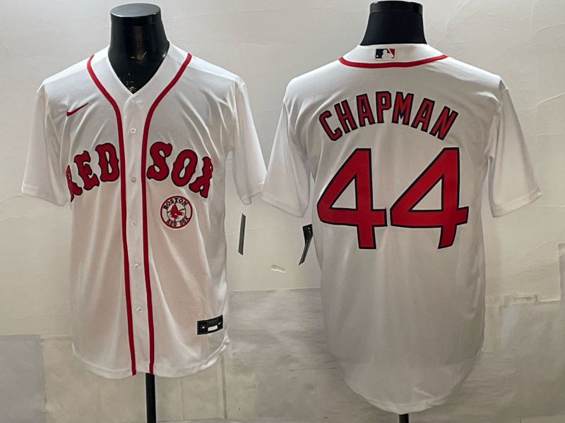 Men 2026 Boston Red Sox #44 Chapman White Game Nike MLB Jersey style 006->boston red sox->MLB Jersey